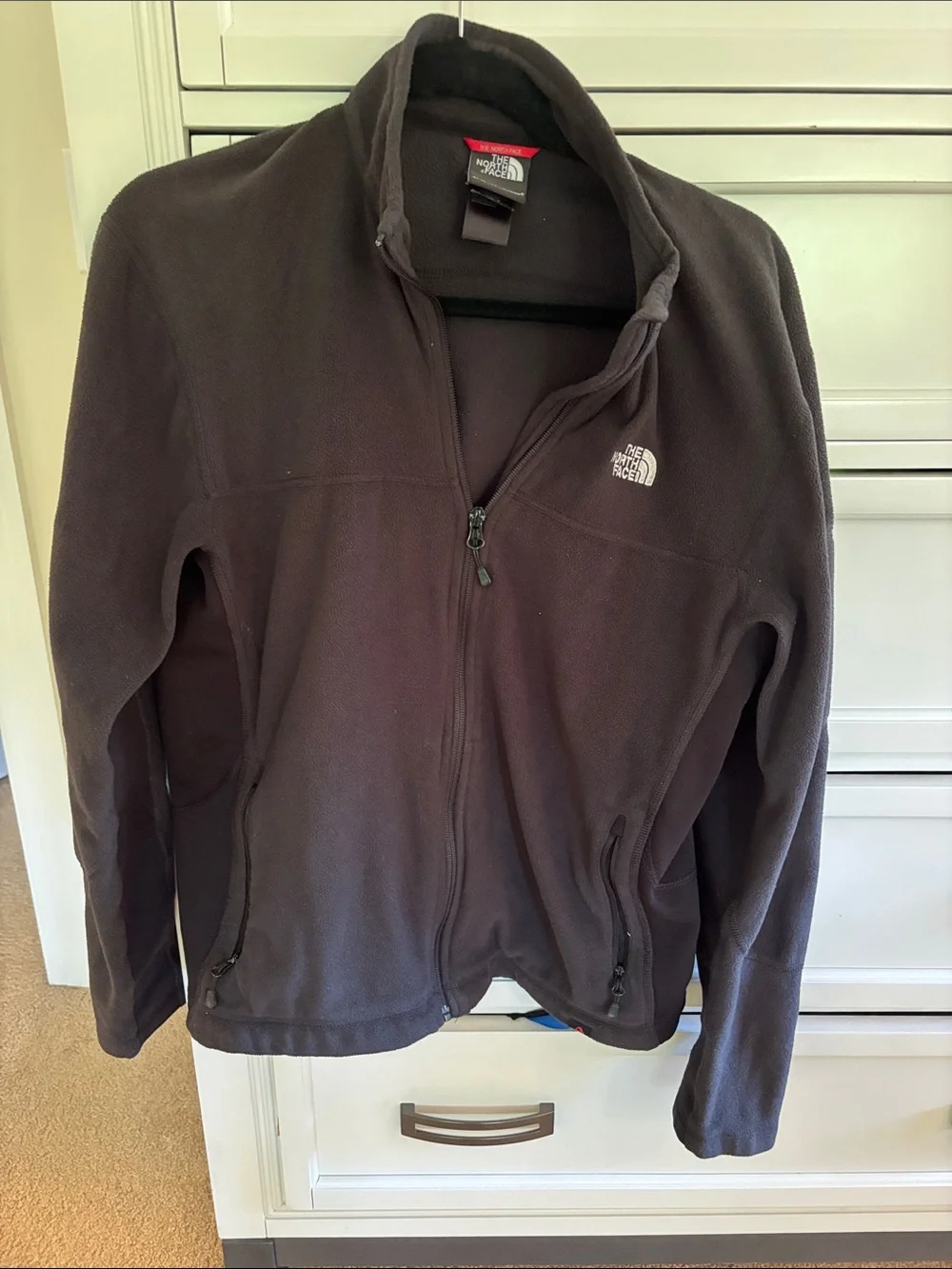 The North Face Men's Dark Brown Full-Zip Fleece Jacket